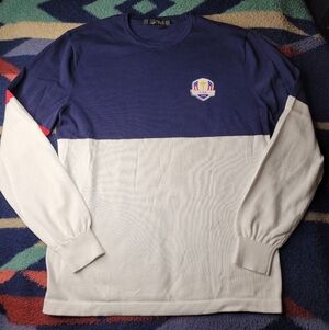 Ralph Lauren RLX USA 2016 Ryder Cup Long Sleeve Shirt Mens Medium Golf